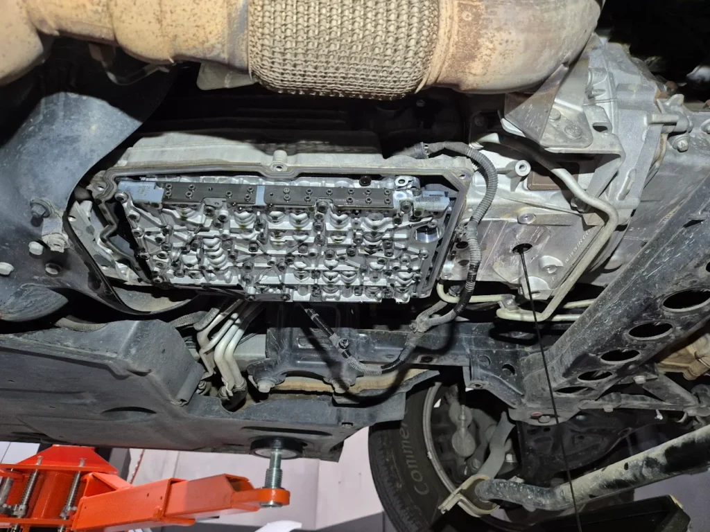 Mercedes-Benz transmission assembly undercarriage view